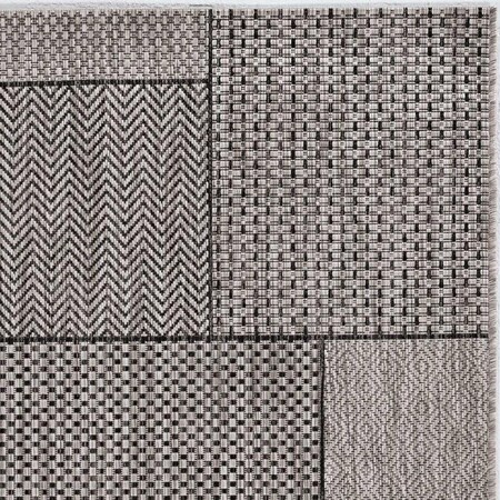 Palacedesigns 39 x 59 in. Grey Polypropylene Rug PA3679385
